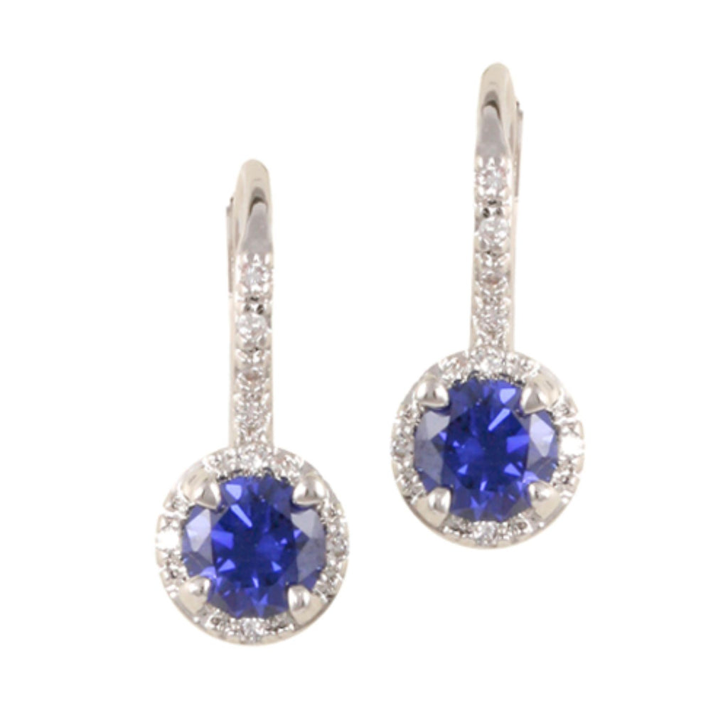 Blue Zirconia Sophisticated Earrings